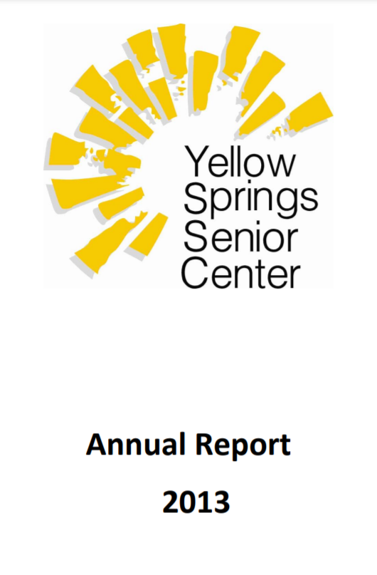 Link goes to a PDF file of the 2013 Yellow Springs Senior Center Annual Report. 