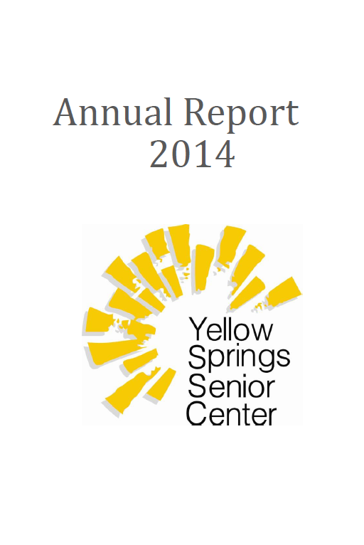 Link goes to a PDF file of the 2014 Yellow Springs Senior Center Annual Report. 